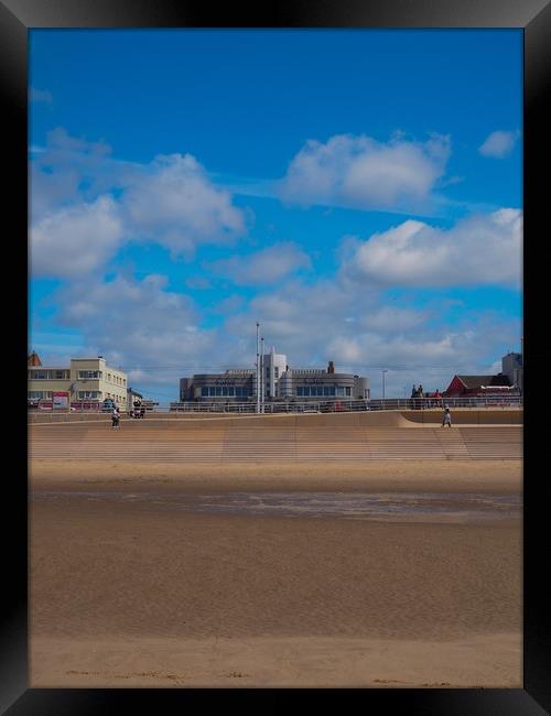 Blackpool Promenade  Framed Print by Victor Burnside