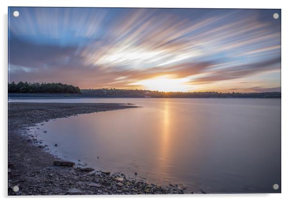 Carsington Water at Sunset Acrylic by Roger Green