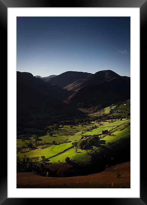Light in the Valley Framed Mounted Print by Simon Wrigglesworth