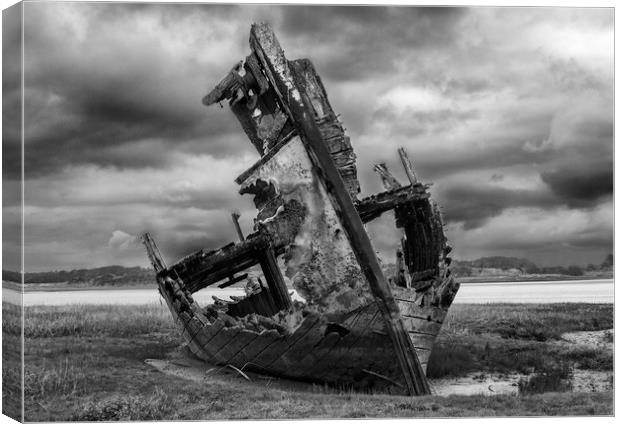 Fleetwood Wreck on a Stormy Morning Canvas Print by James Marsden