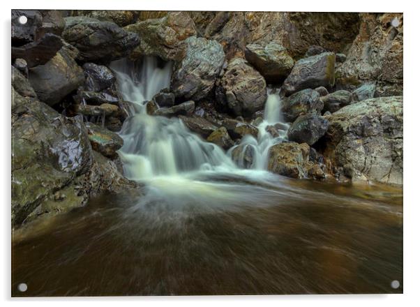 Lodore Falls  Acrylic by James Marsden