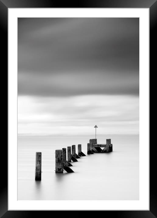 southend in mono Framed Mounted Print by mark leader