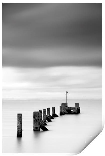 southend in mono Print by mark leader
