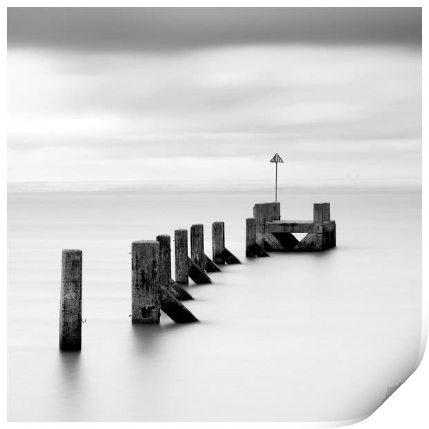 Southend in mono - Square frame Print by mark leader