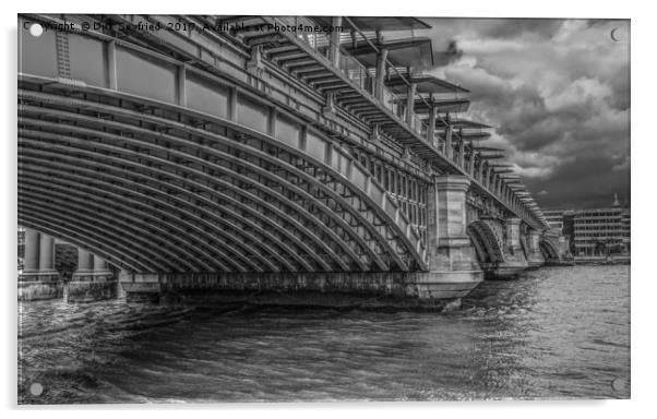 Blackfriars Bridge, London Acrylic by Dirk Seyfried
