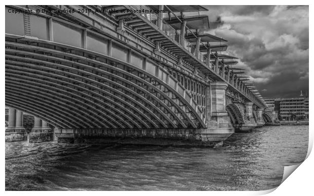 Blackfriars Bridge, London Print by Dirk Seyfried