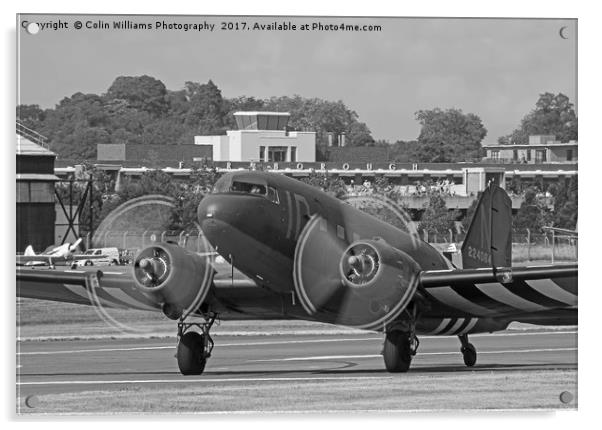 DC3 Take Off Farnborough 2014 Acrylic by Colin Williams Photography