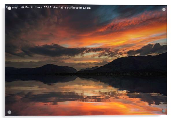 Loch Linnhe Sunset Acrylic by K7 Photography