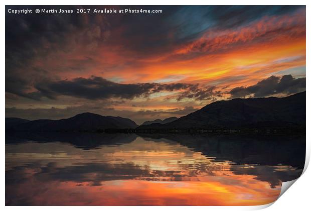 Loch Linnhe Sunset Print by K7 Photography