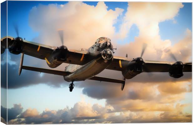 Lancaster Bomber - Skippy Canvas Print by J Biggadike