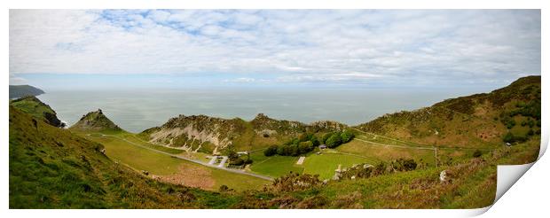 The Valley of Rocks Print by graham young