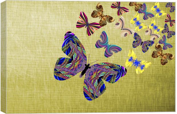 Flight Of The Butterflies Canvas Print by Steve Purnell
