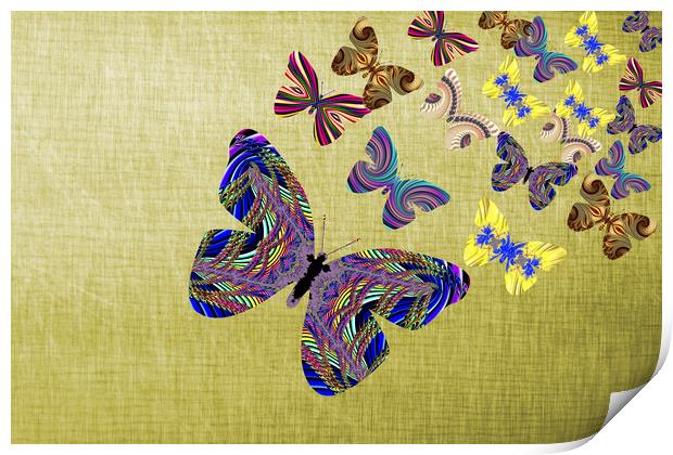 Flight Of The Butterflies Print by Steve Purnell