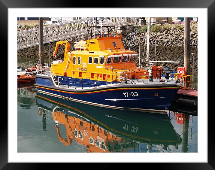 RNIB Beth Sell, Severn Class Lifeboat Framed Mounted Print by Chris Thaxter