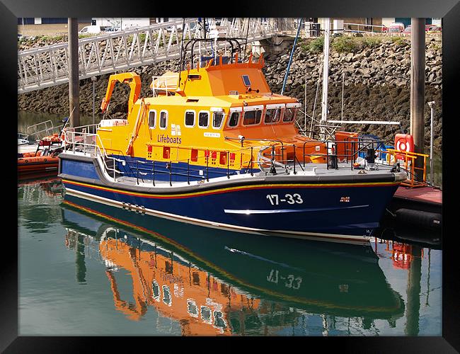 RNIB Beth Sell, Severn Class Lifeboat Framed Print by Chris Thaxter