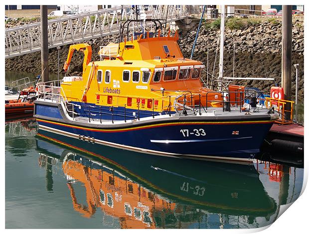 RNIB Beth Sell, Severn Class Lifeboat Print by Chris Thaxter