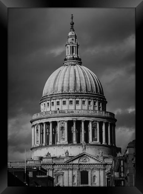 St Paul's Dome Framed Print by Gareth Burge Photography