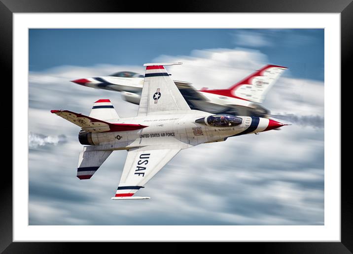 Thunderbirds Pass Framed Mounted Print by J Biggadike