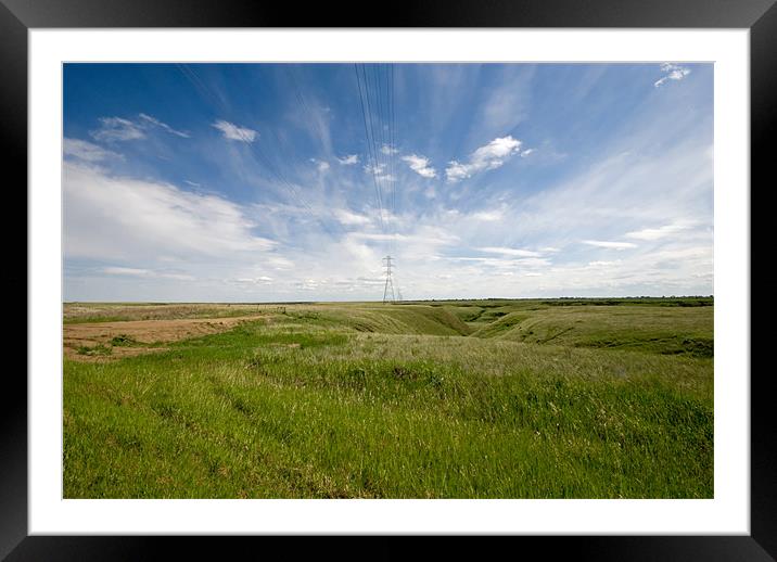 Prairie Landscape Framed Mounted Print by Mary Lane