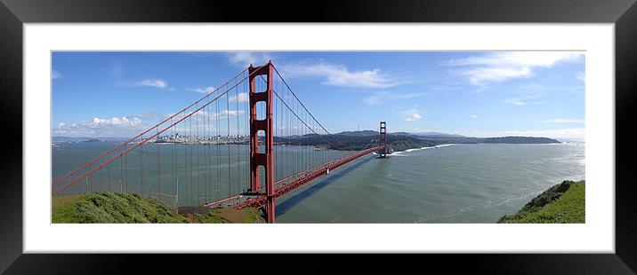 San Francisco Bay Framed Mounted Print by Mary Lane