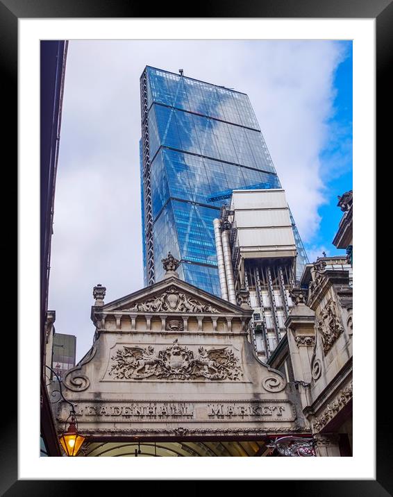 Leadenhall Market. Framed Mounted Print by Victor Burnside