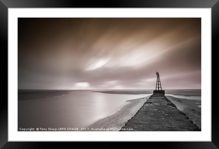 EARLY MORNING RYE HARBOUR, EAST SUSSEX Framed Mounted Print by Tony Sharp LRPS CPAGB