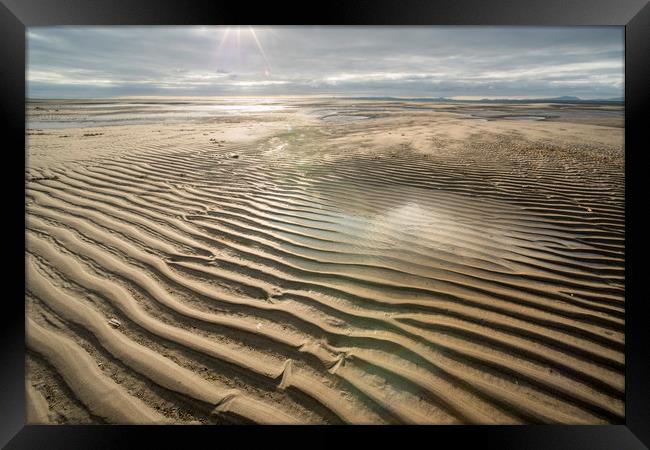 Sand patterns Framed Print by Janette Hill