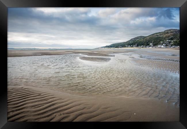 Barmouth Beach Framed Print by Janette Hill