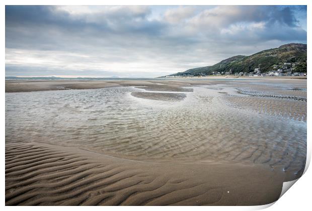 Barmouth Beach Print by Janette Hill