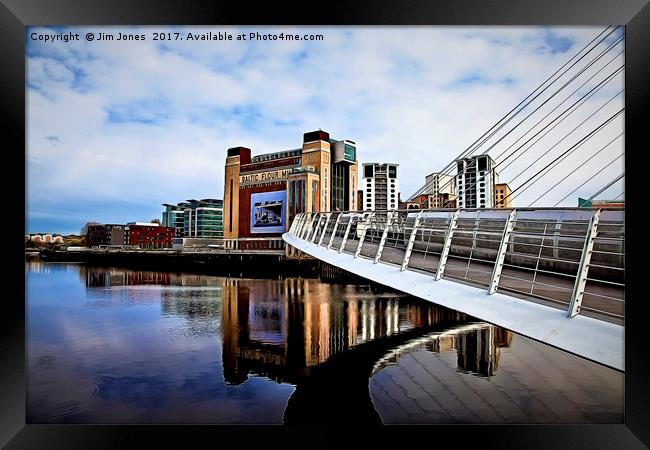 Artistic Newcastle upon Tyne Framed Print by Jim Jones