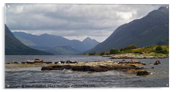 Loch Etive  Acrylic by Steven Watson