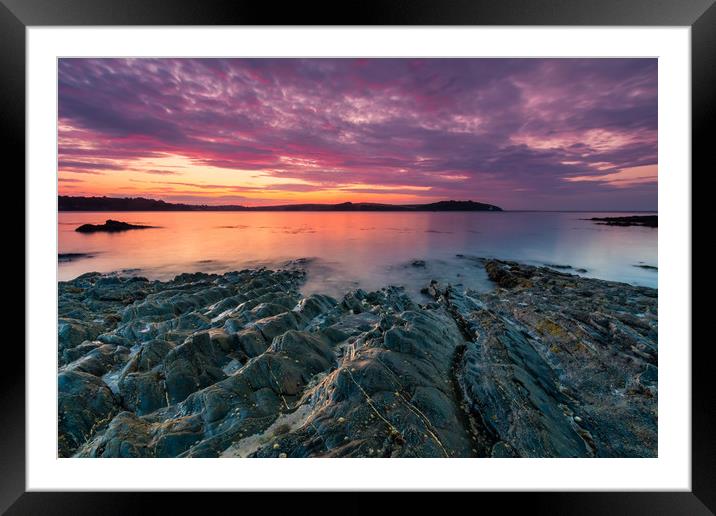 Carrick Roads Sunrise Framed Mounted Print by Michael Brookes