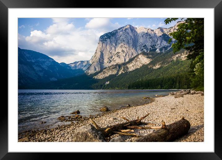 Lake in Alps. Austria. Framed Mounted Print by Sergey Fedoskin