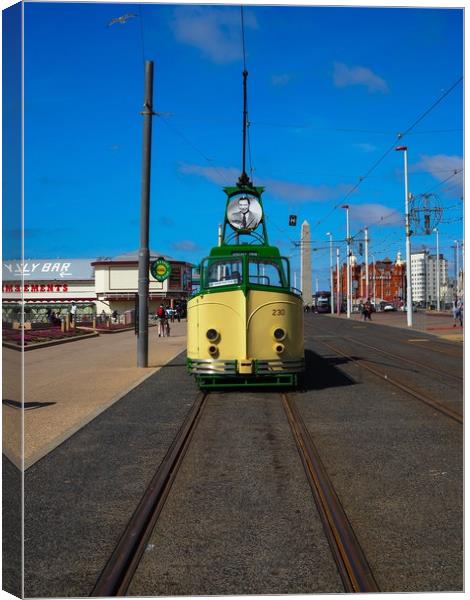 Vintage Tram Canvas Print by Victor Burnside