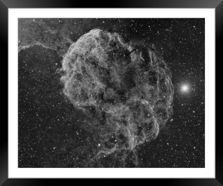 Jellyfish Nebula IC443 Framed Mounted Print by Ian Aiken