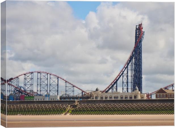 Rollercoaster  Canvas Print by Victor Burnside