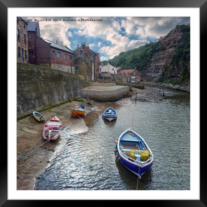 Staithes North Yorkshire Framed Mounted Print by Lynn Bolt