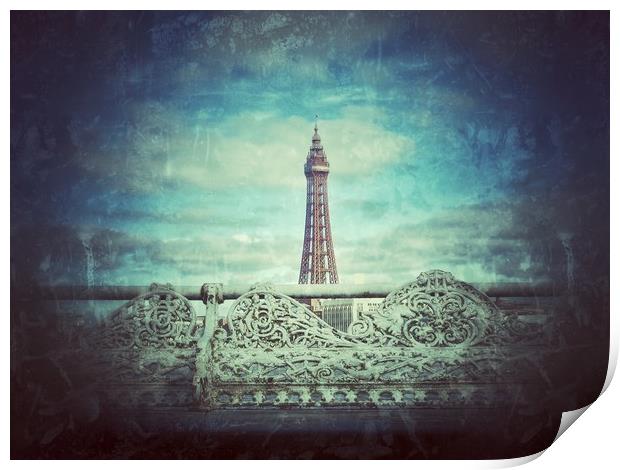 Blackpool Print by Victor Burnside