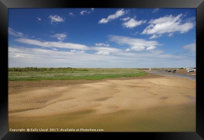 Blakeney Blues Framed Print by Sally Lloyd