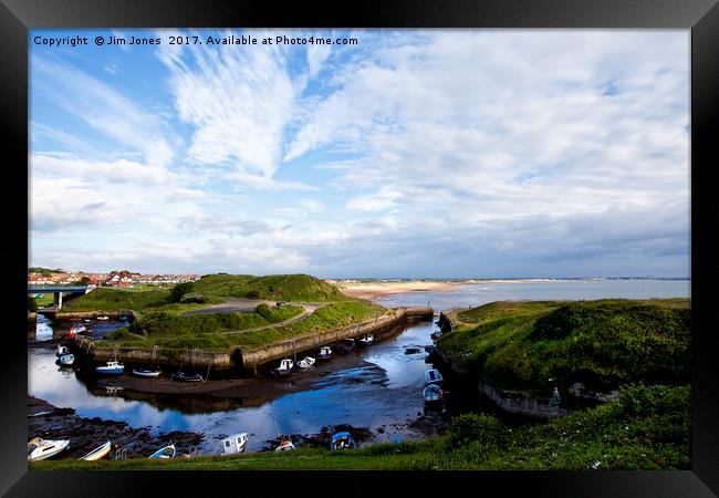 Seaton Sluice Harbour Framed Print by Jim Jones