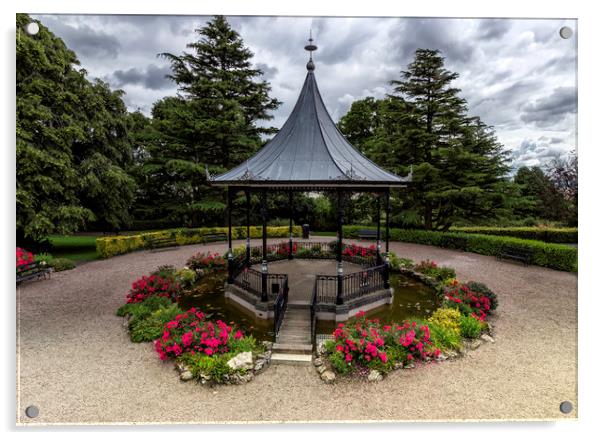The Enchanting Octagonal Bandstand Acrylic by James Marsden