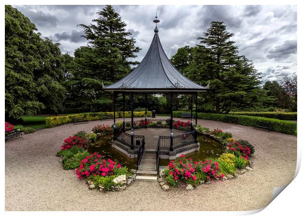 The Enchanting Octagonal Bandstand Print by James Marsden