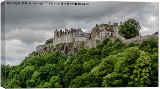 Stirling Castle: A Historic Scottish Fortress Canvas Print by John Hastings