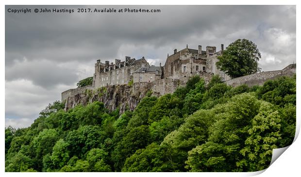 Stirling Castle: A Historic Scottish Fortress Print by John Hastings