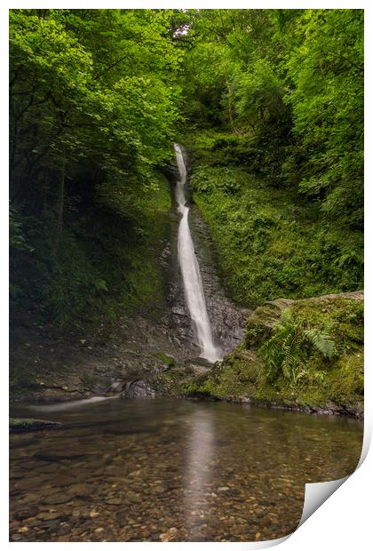 The White Lady, Lydford Gorge Print by Images of Devon