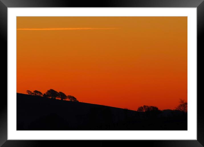Daybreak Framed Mounted Print by Simon J Beer