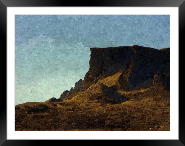 quiraing-skye Framed Mounted Print by dale rys (LP)