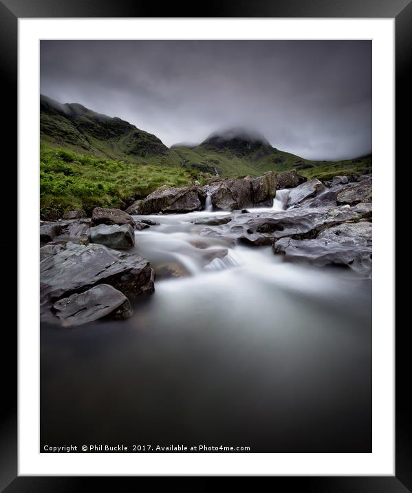 Deepdale Low Cloud Framed Mounted Print by Phil Buckle