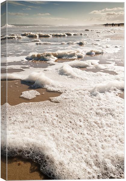 Foaming sea Canvas Print by Stephen Mole