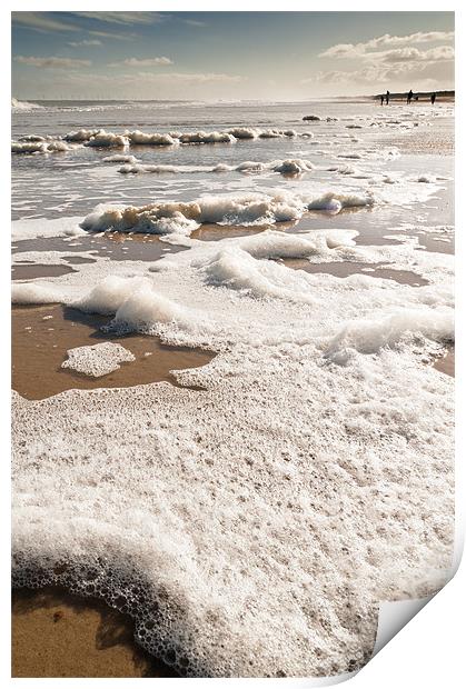 Foaming sea Print by Stephen Mole